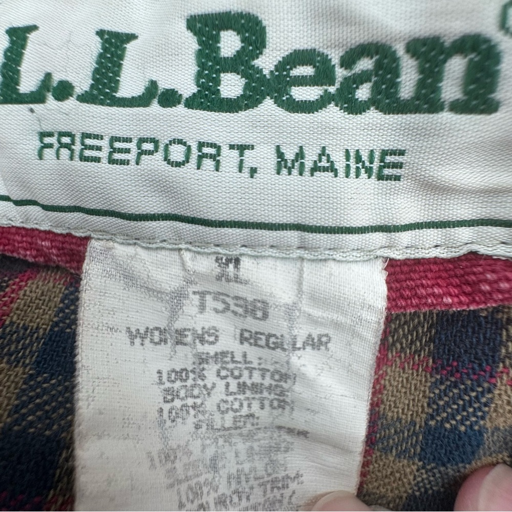 L.L.Bean Women’s XL Vintage Barn Coat Jacket Primaloft Raspberry Red - Picture 8 of 13